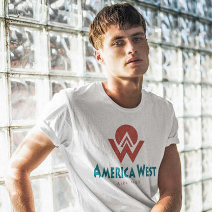 America West Airlines Unisex Retro T-shirt