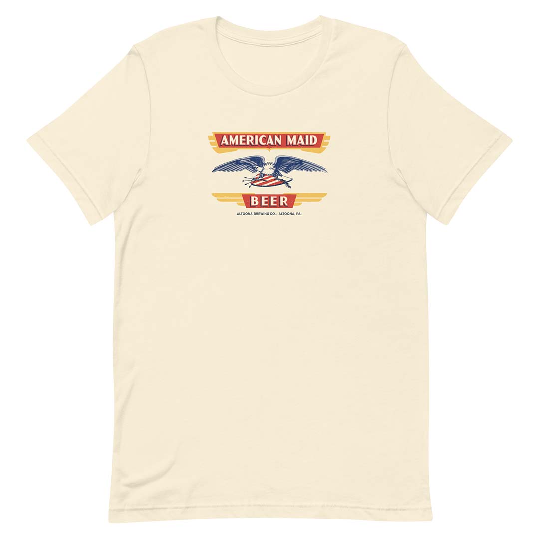 American Maid Beer Altoona Brewing Co Pennsylvania Unisex Retro T-shirt