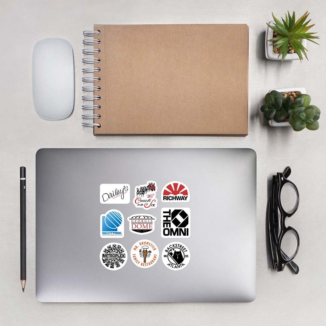 Atlanta Bygone Icons Sticker Sheet