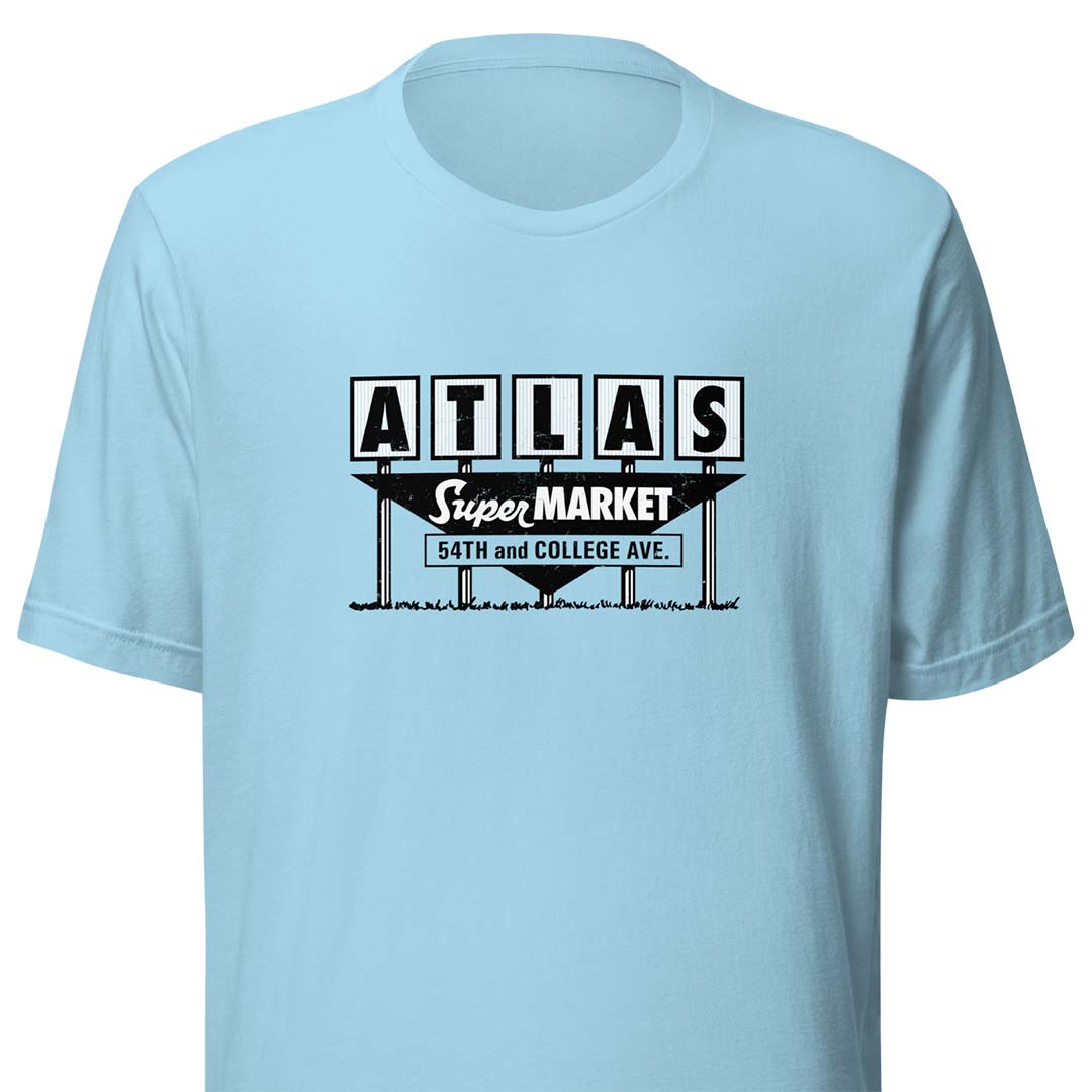 Atlas Supermarket Indianapolis Unisex Retro T-shirt