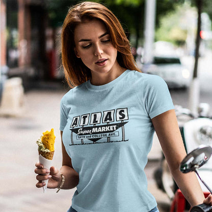 Atlas Supermarket Indianapolis Unisex Retro T-shirt