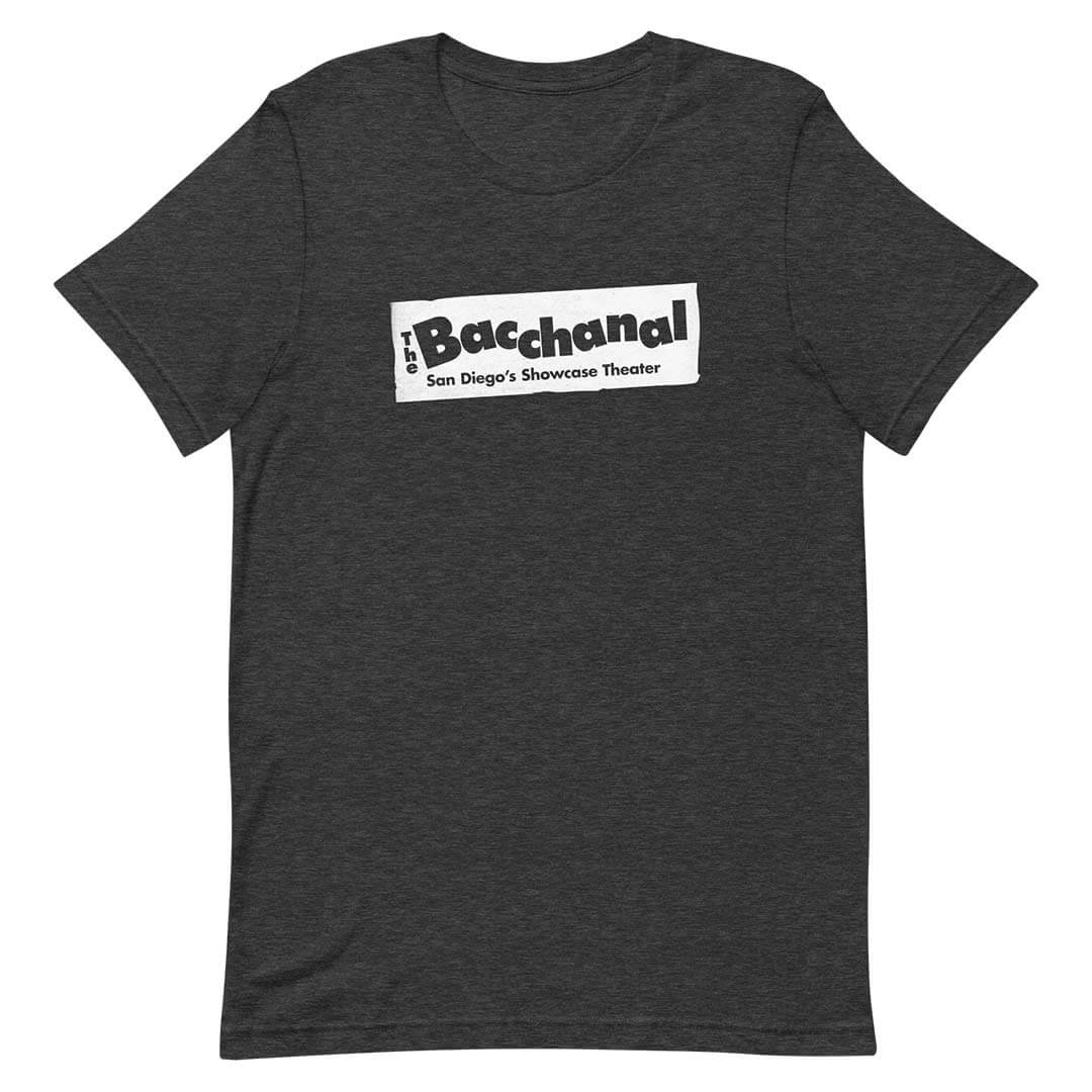 Bacchanal Showcase Theatre San Diego Unisex Retro T-shirt