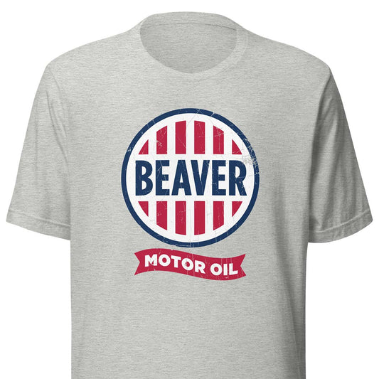 Beaver Motor Oil Unisex Retro T-shirt