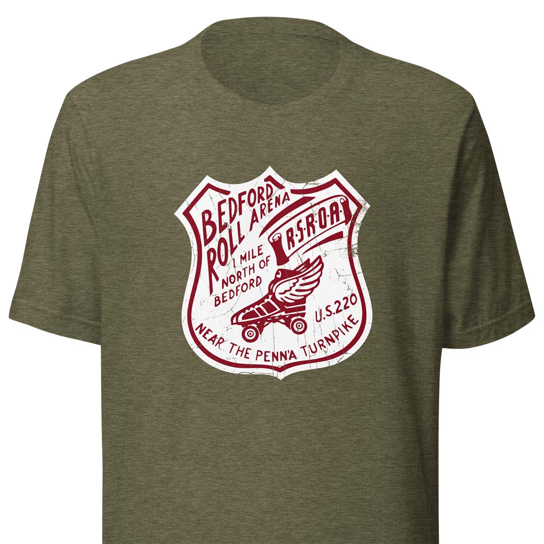 Bedford Roll Arena Pennsylvania Unisex Retro T-shirt