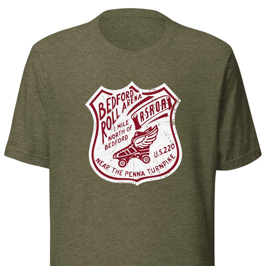 Bedford Roll Arena Pennsylvania Unisex Retro T-shirt