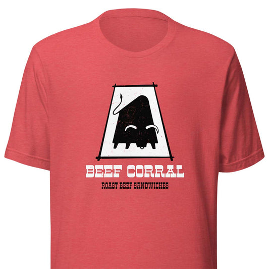 Beef Corral Sandwiches Cleveland Unisex Retro T-shirt