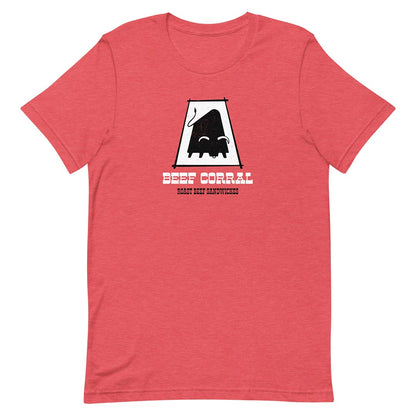 Beef Corral Sandwiches Cleveland Unisex Retro T-shirt
