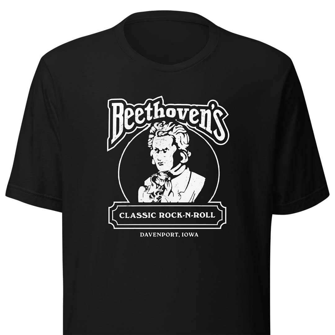 Beethoven’s Classic Rock-N-Roll Davenport Unisex Retro T-shirt