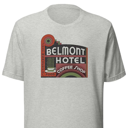 Belmont Hotel Milwaukee Unisex Retro T-shirt