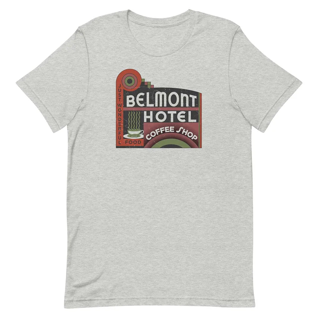 Belmont Hotel Milwaukee Unisex Retro T-shirt