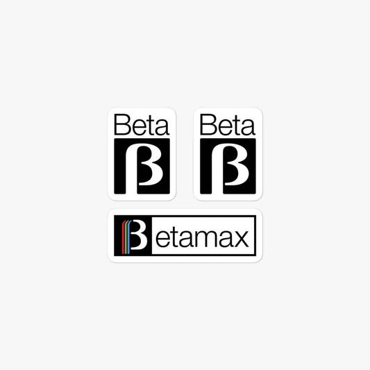Betamax Video Casette Recorder Retro Sticker