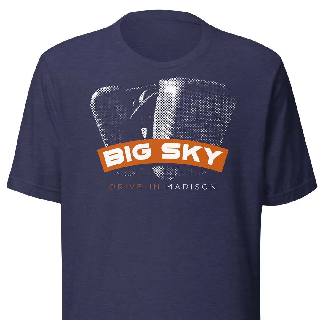 Big Sky Drive-In Madison Unisex Retro T-shirt