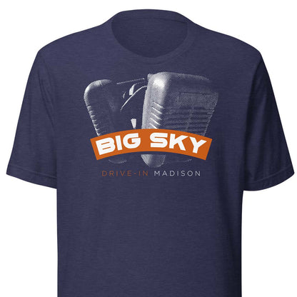 Big Sky Drive-In Madison Unisex Retro T-shirt