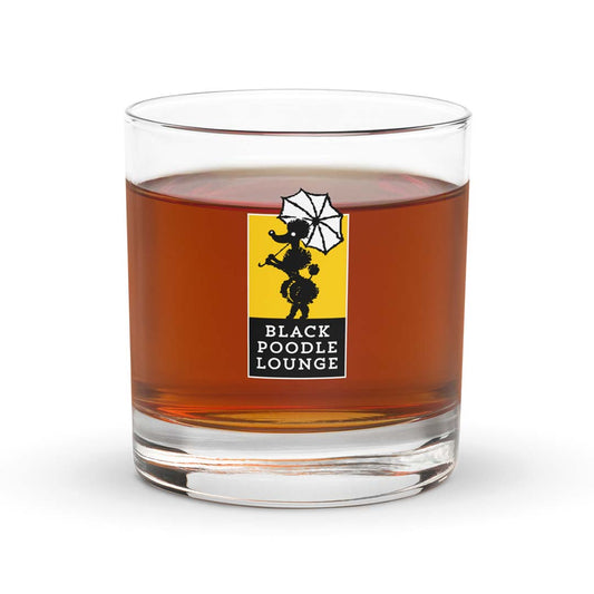 Black Poodle Lounge Nashville Rocks Highball Cocktail Glass