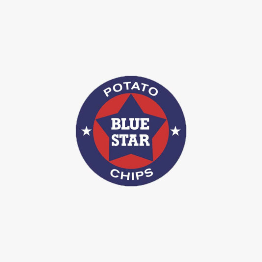 Blue Star Potato Chips Rockford Retro Sticker