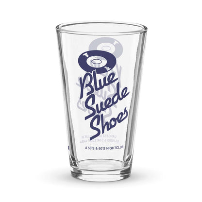 Blue Suede Shoes Nightclub Rockford Shaker Pint Glass