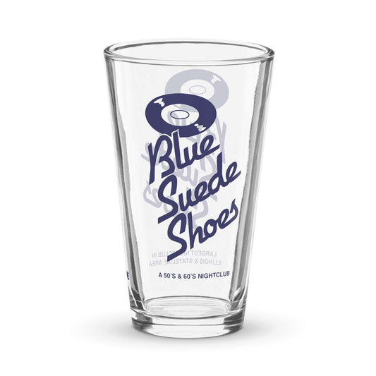 Blue Suede Shoes Nightclub Rockford Shaker Pint Glass
