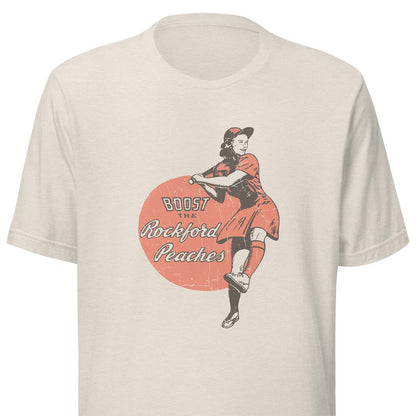 Boost the Rockford Peaches Unisex Retro T-shirt