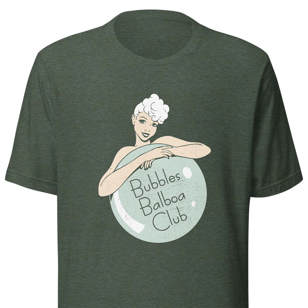 Bubbles Balboa Club California Unisex Retro T-shirt