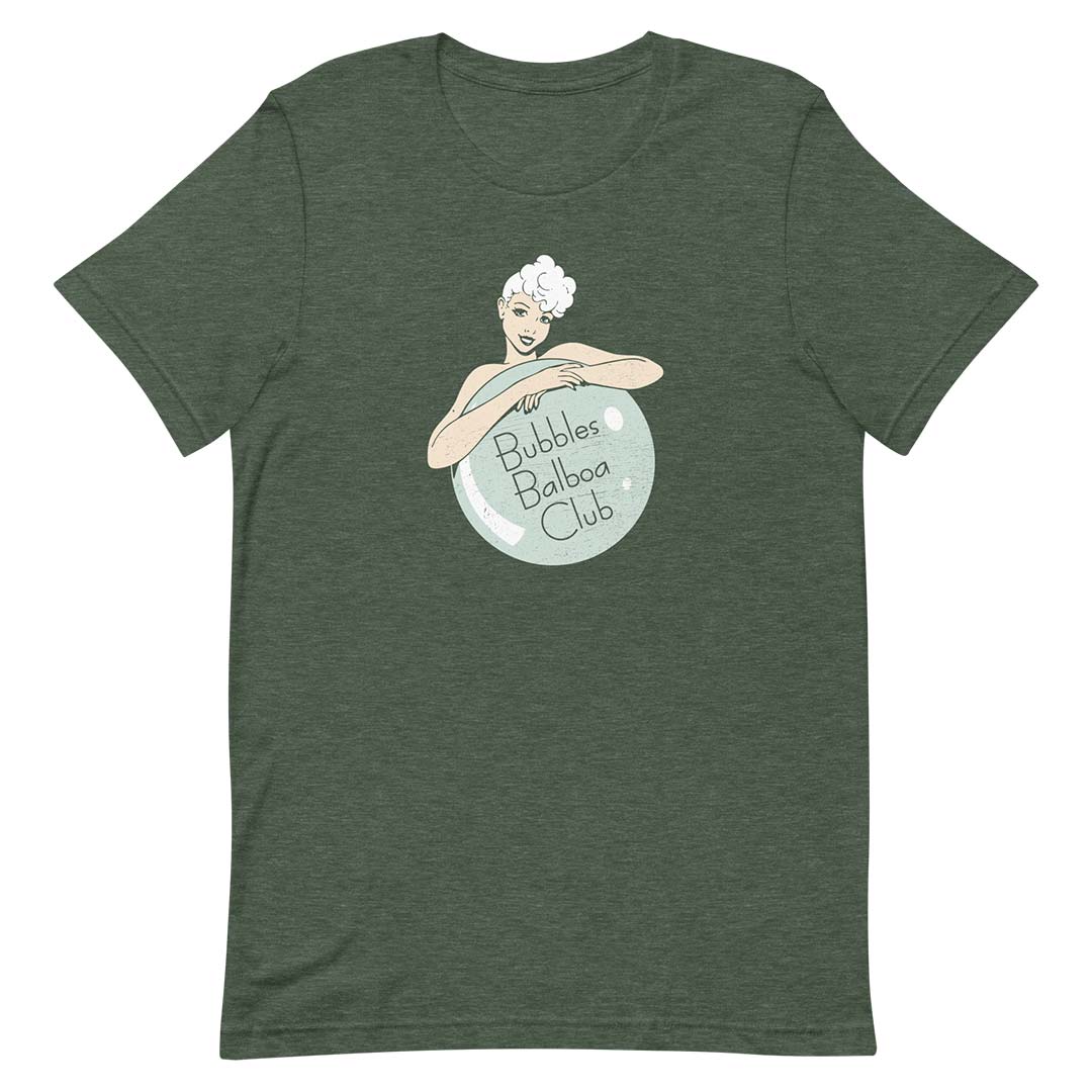 Bubbles Balboa Club California Unisex Retro T-shirt