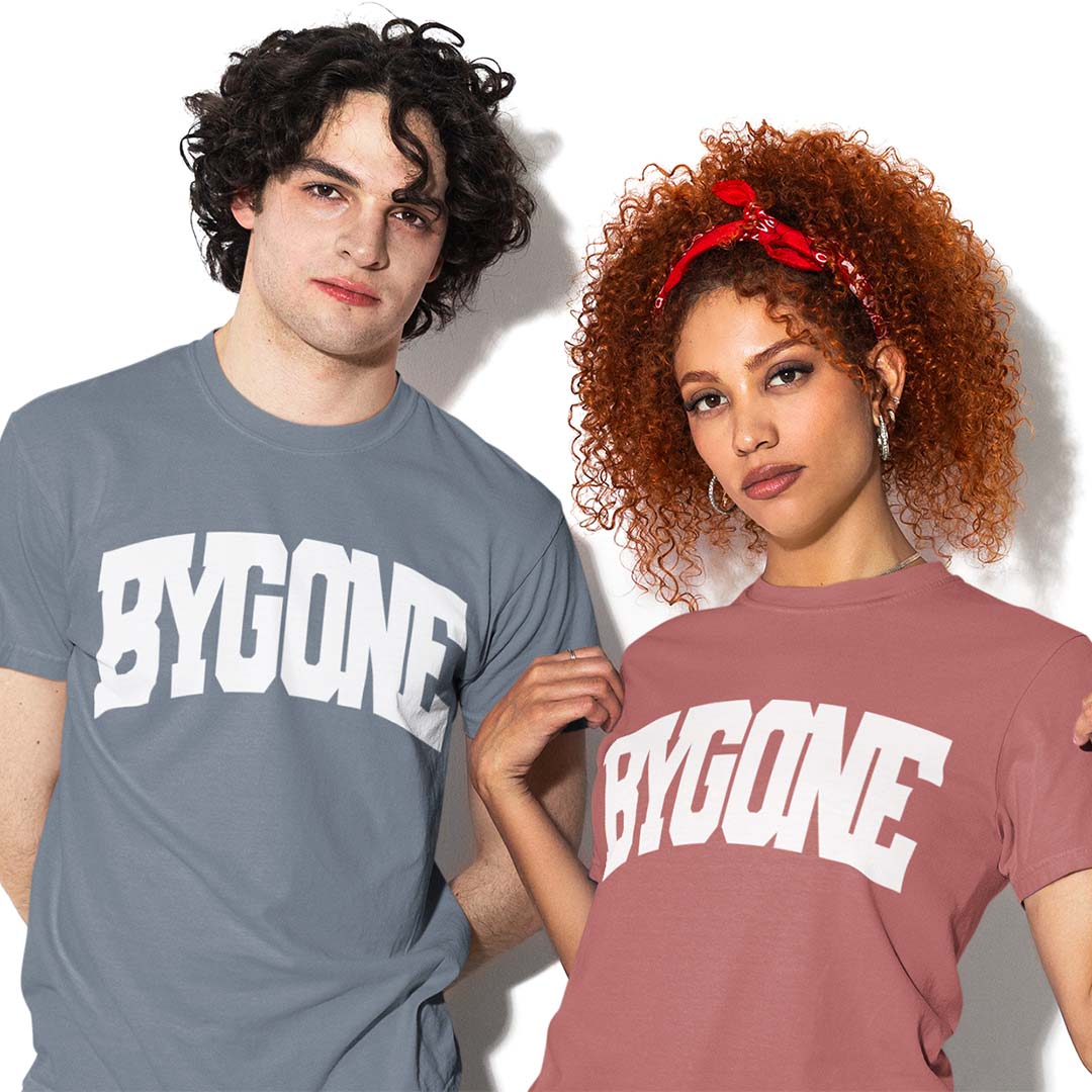 Bygone Varsity unisex garment-dyed heavyweight t-shirt