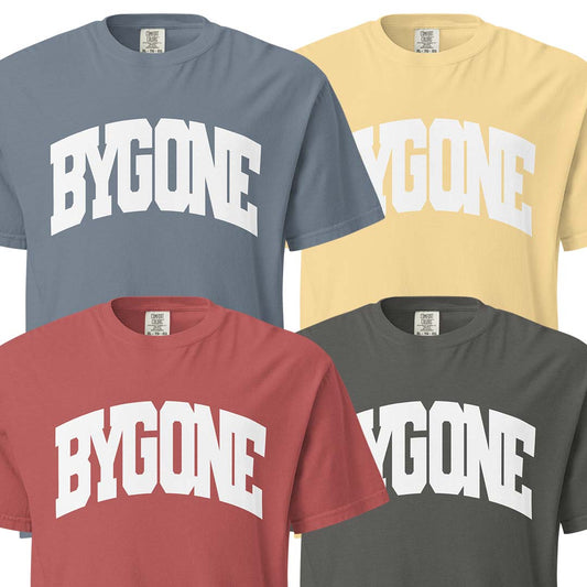 Bygone Varsity unisex garment-dyed heavyweight t-shirt