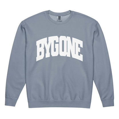 Bygone Varsity unisex garment-dyed fleece crewneck sweatshirt