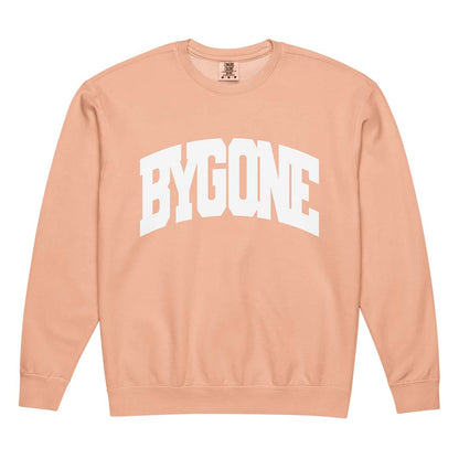 Bygone Varsity unisex garment-dyed fleece crewneck sweatshirt