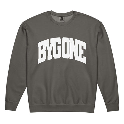 Bygone Varsity unisex garment-dyed fleece crewneck sweatshirt
