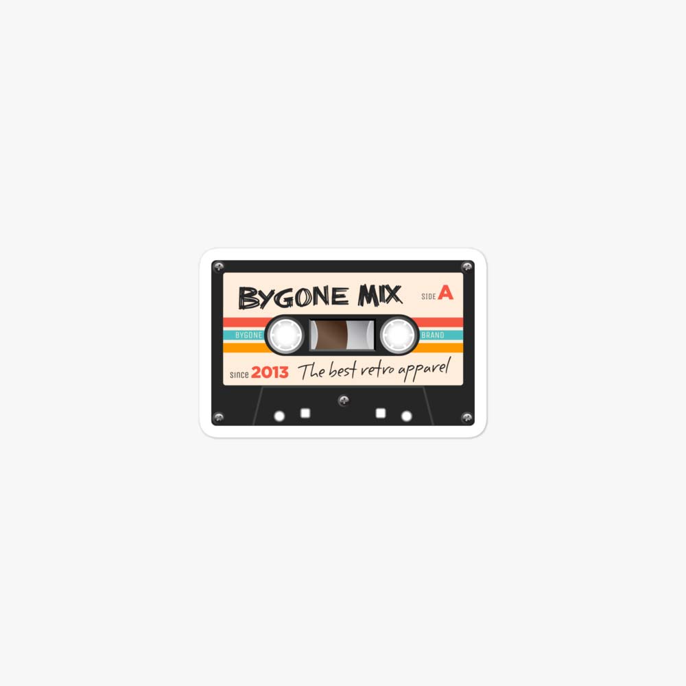 Bygone Brand Cassette Mix Retro Sticker