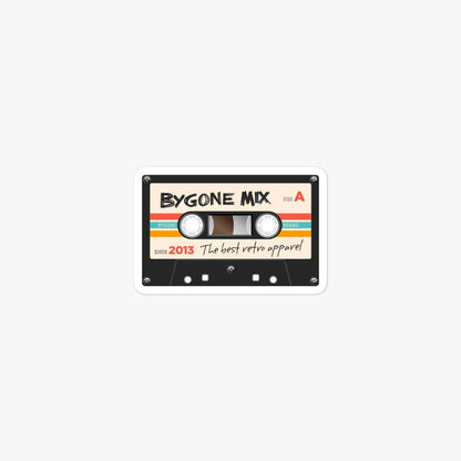 Bygone Brand Cassette Mix Retro Sticker