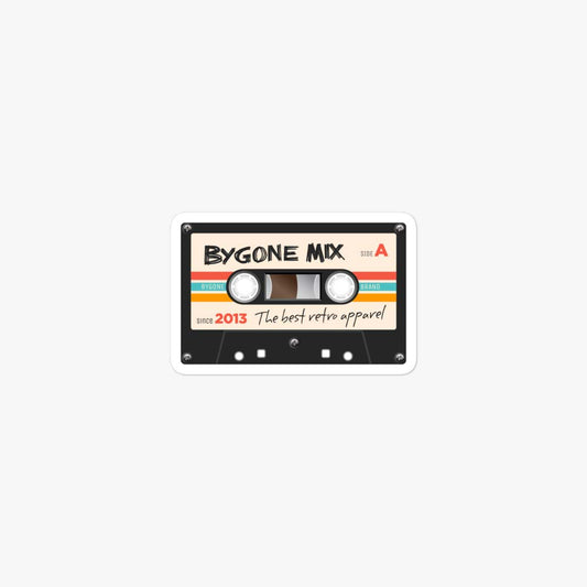 Bygone Brand Cassette Mix Retro Sticker