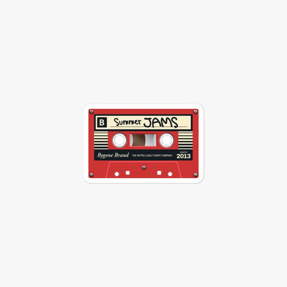 Bygone Brand Cassette Summer Jams Retro Sticker