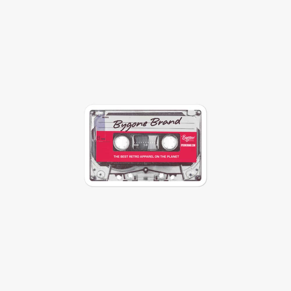Bygone Brand Cassette Retro Sticker