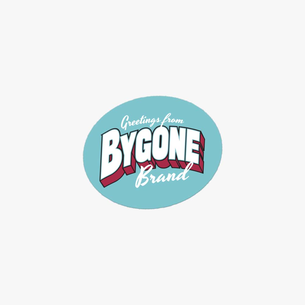 Greetings from Bygone Brand Retro Sticker