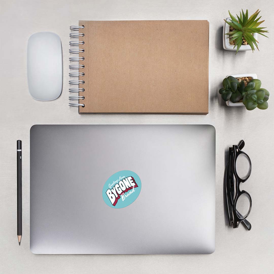 Greetings from Bygone Brand Retro Sticker