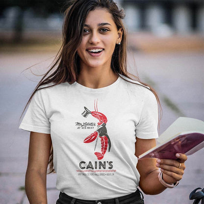 Cain’s Mr Lobster North Weymouth Unisex Retro T-shirt