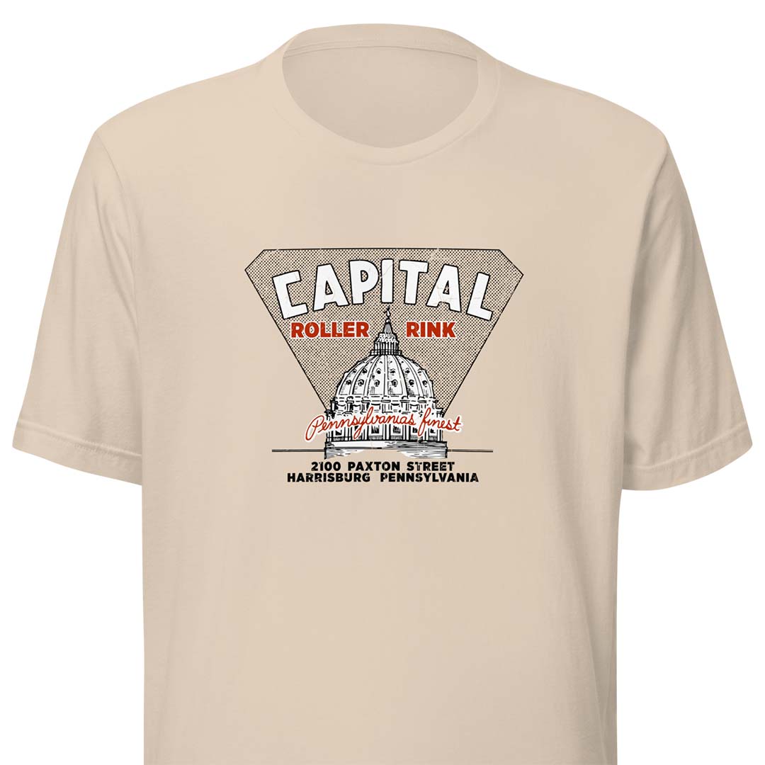 Capital Roller Rink Harrisburg Unisex Retro T-shirt
