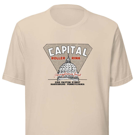 Capital Roller Rink Harrisburg Unisex Retro T-shirt