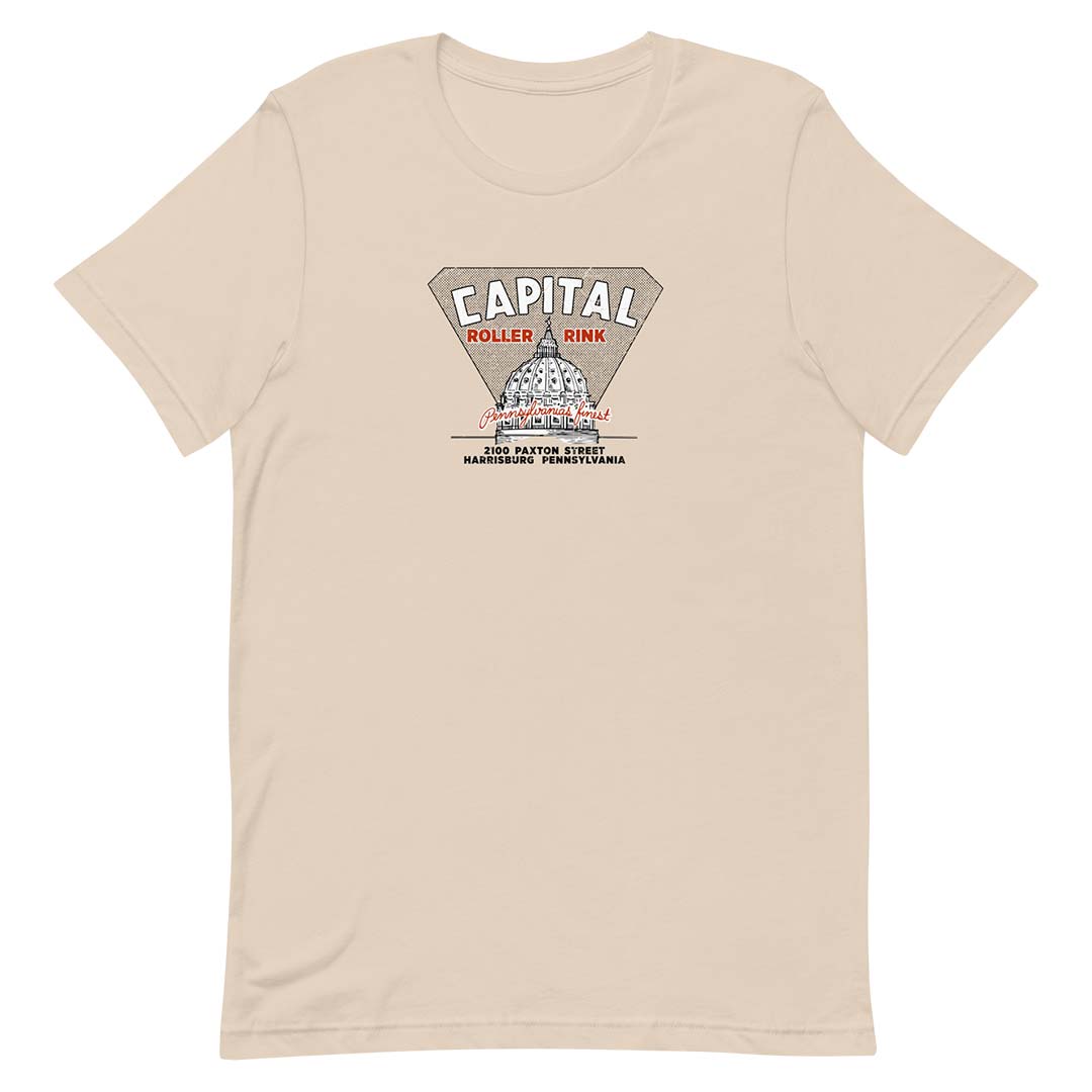 Capital Roller Rink Harrisburg Unisex Retro T-shirt