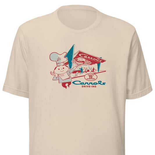 Carrols Drive-in Restaurant Unisex Retro T-shirt