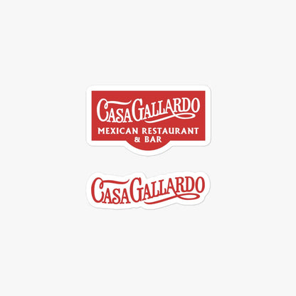 Casa Gallardo Mexican Restaurant Retro Sticker