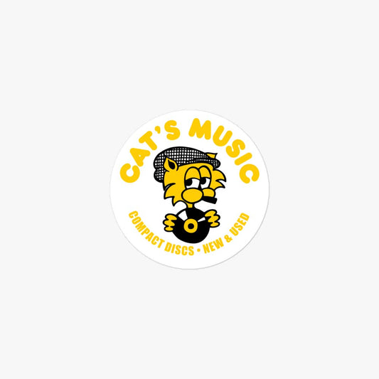 Cat’s Music Records & Tapes Nashville Retro Sticker