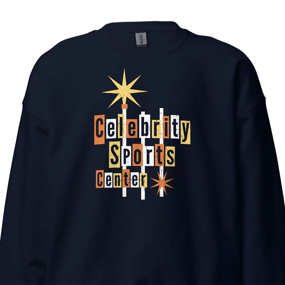 Celebrity Sports Center Denver Unisex Retro Crewneck Sweatshirt