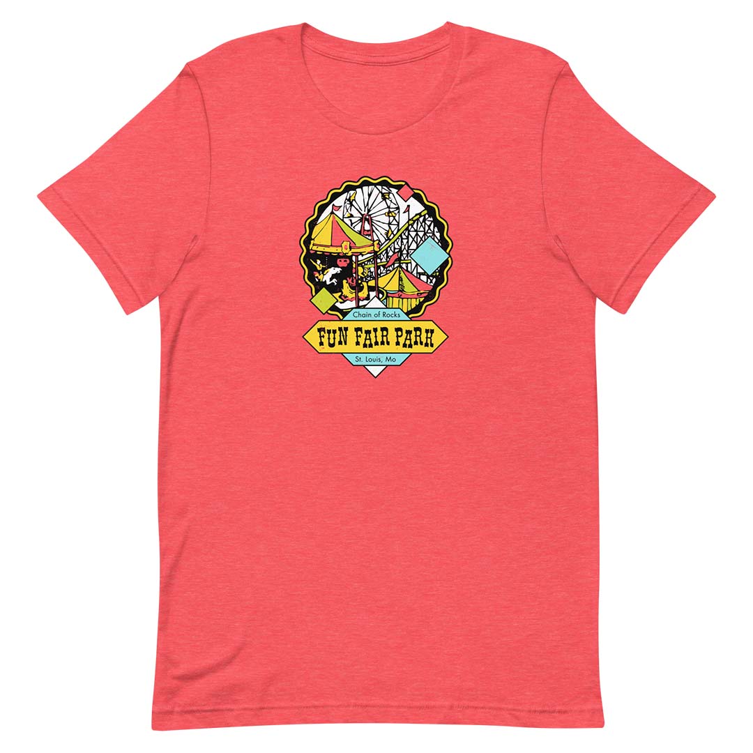 Chain of Rocks Fun Fair Park St. Louis Unisex Retro T-shirt