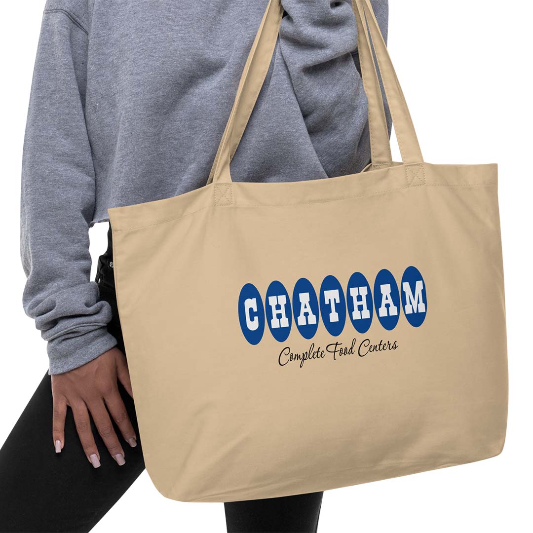 Chatham Supermarkets Michigan Large organic tote bag