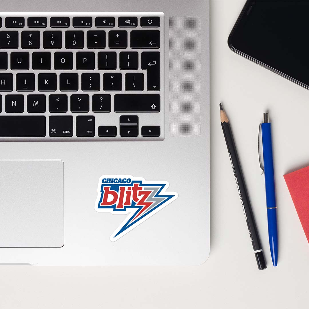 Chicago Blitz USFL Football Retro Sticker
