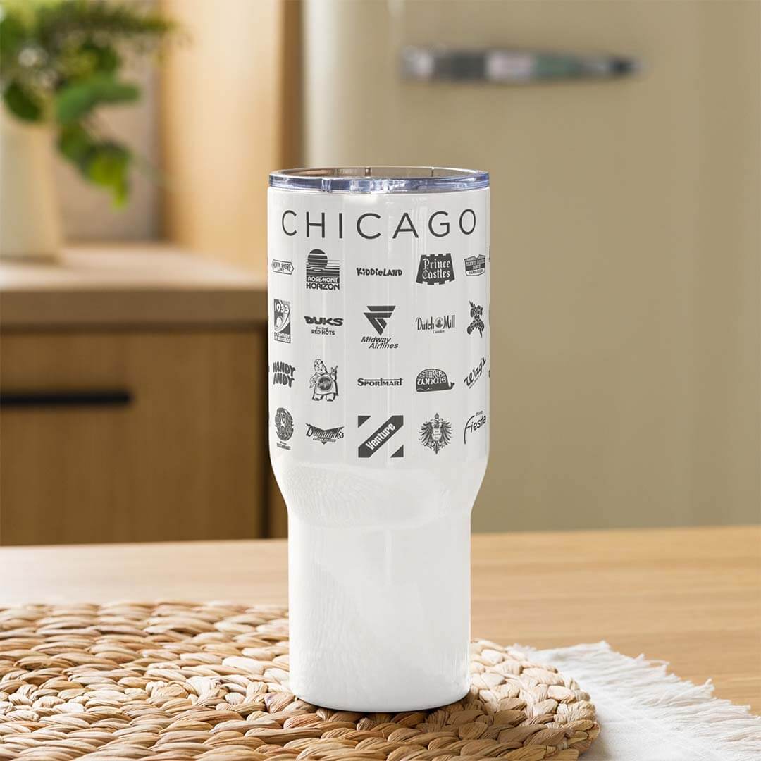 Chicago Bygone Brands Tumbler Travel Mug with Handle