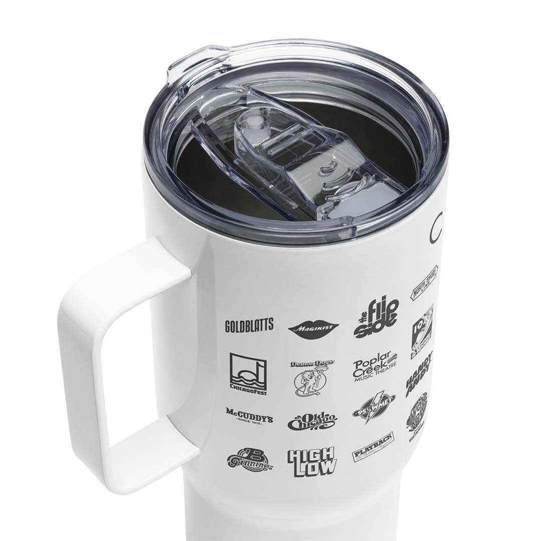 Chicago Bygone Brands Tumbler Travel Mug with Handle