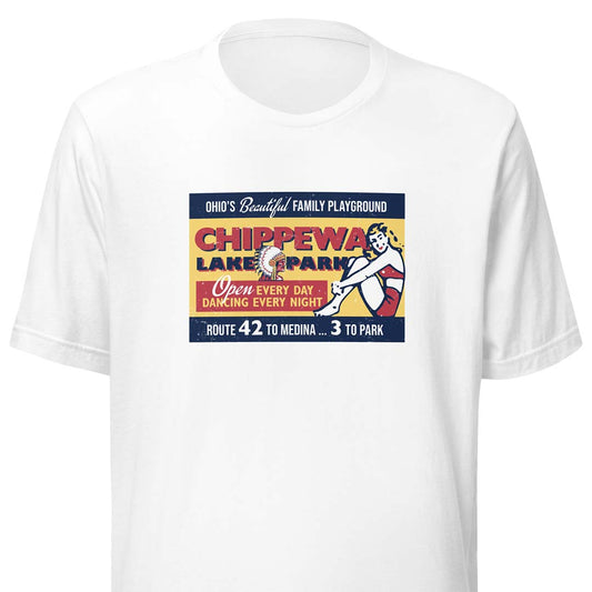Chippewa Lake Park Medina Ohio Unisex Retro T-shirt